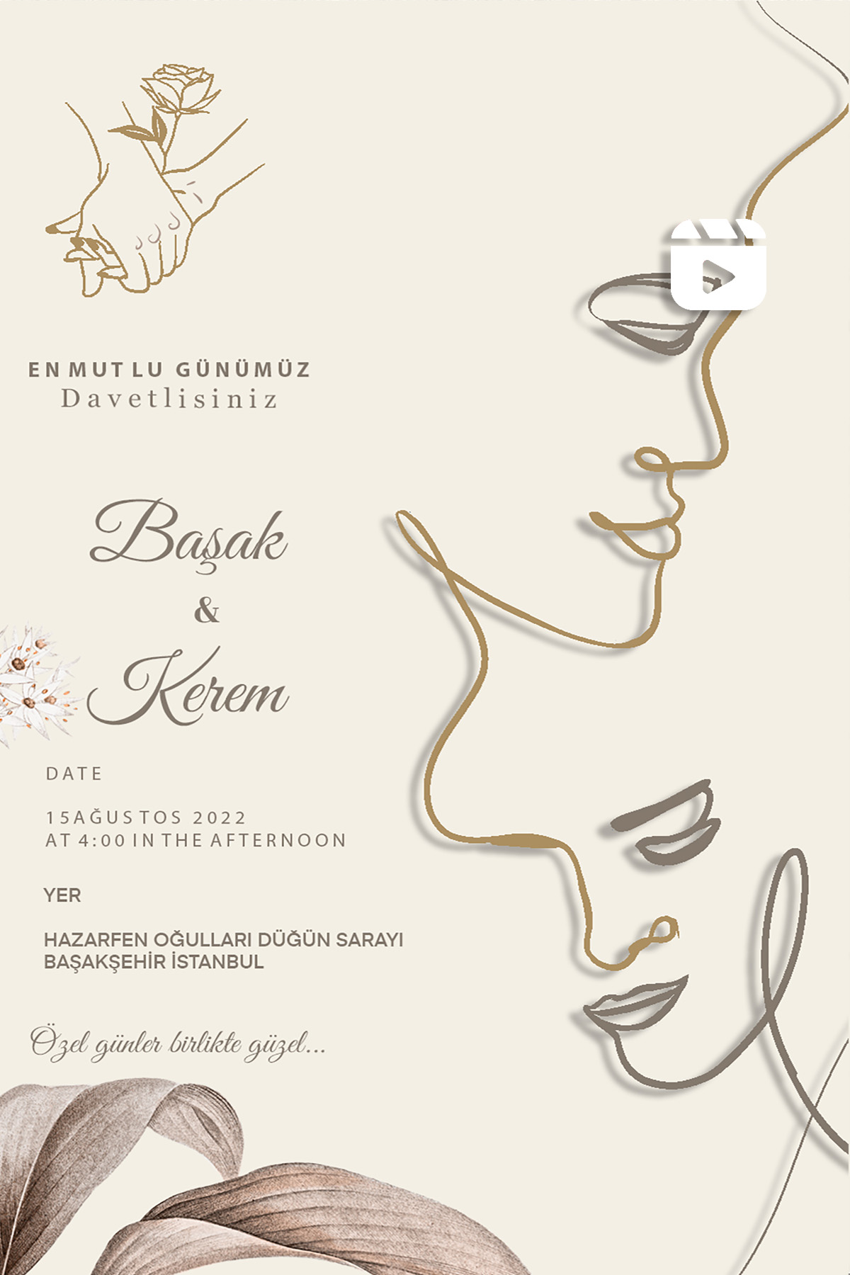 Face Art Video Davetiye