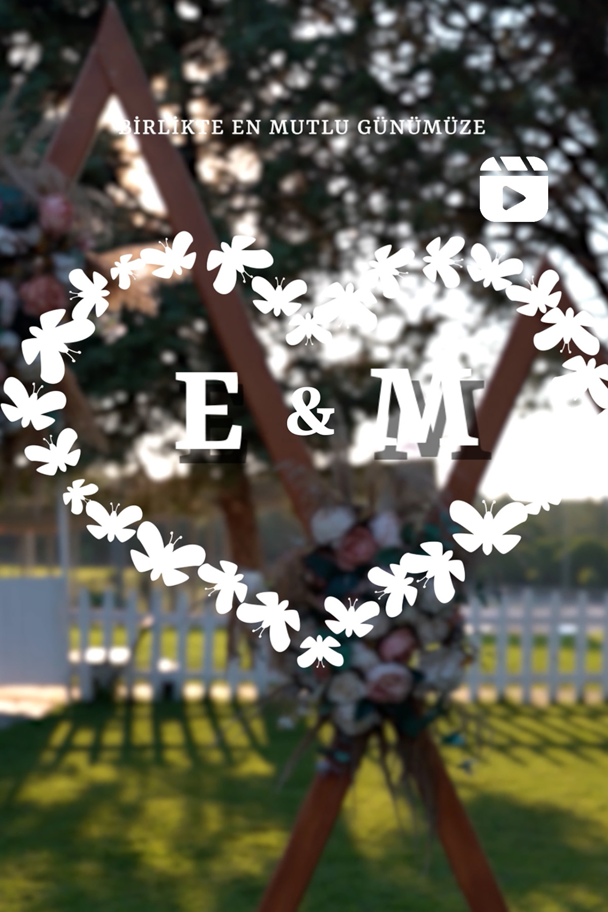 Floral Reel Video Davetiye