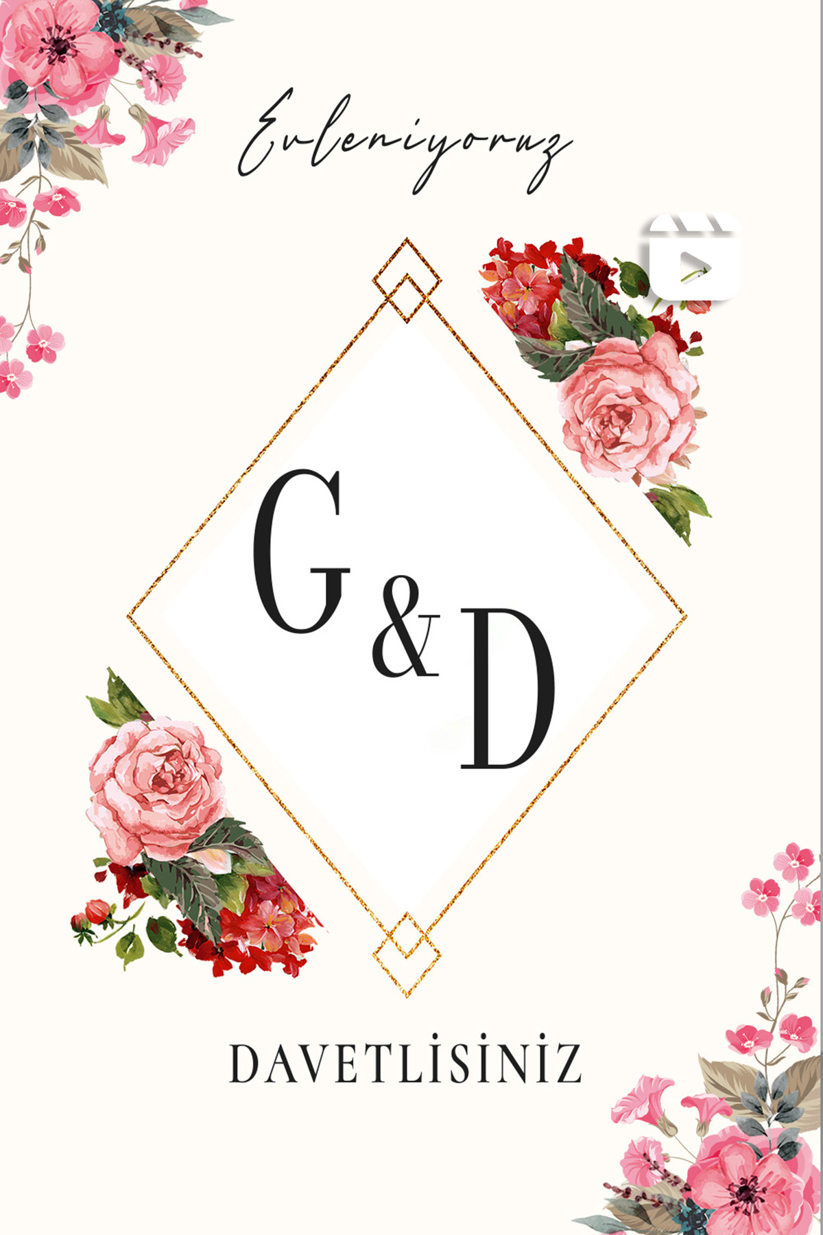 Rosa Video Düğün Davetiyesi