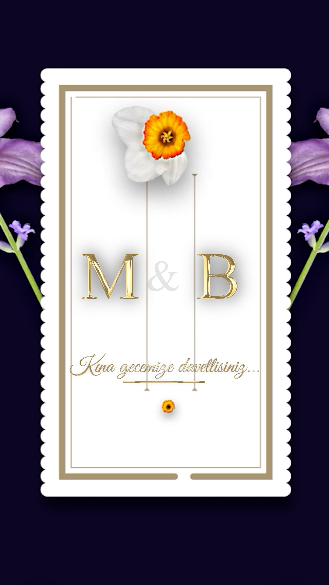 Video Floral Kına Davetiyesi