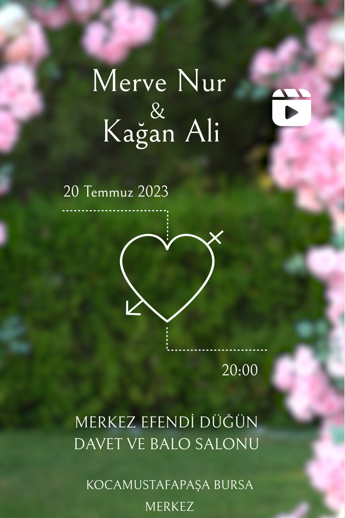 Çiçekli Kapı | Video Davetiye