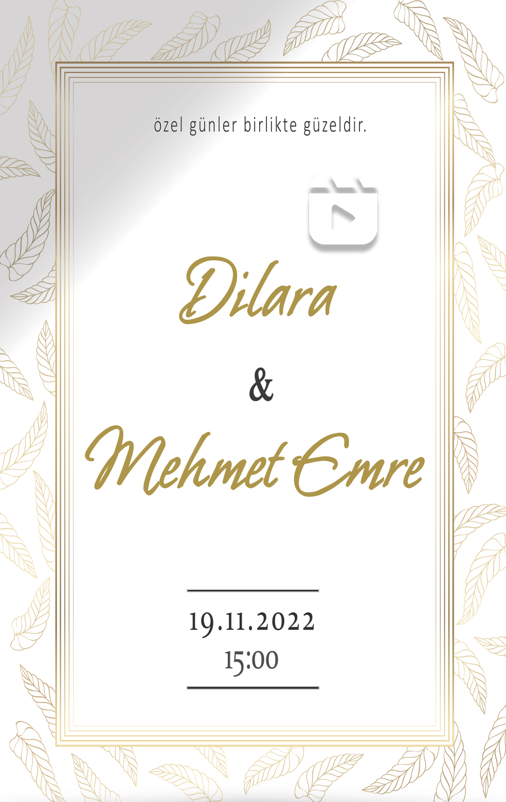 Video Kına Davetiyesi